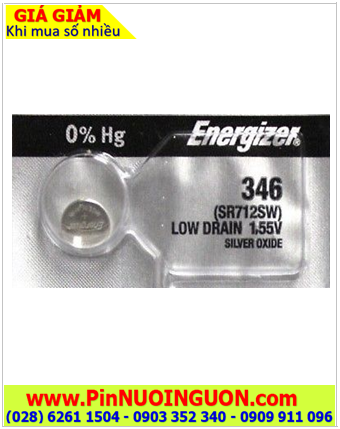 Energizer SR712SW _Pin 346; Pin đồng hồ 1.55v Silver Oxide Energizer SR712SW